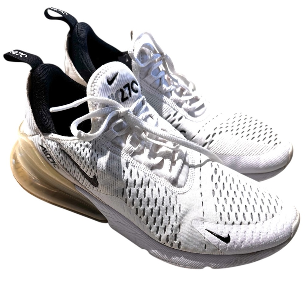 Nike Air Max 270 White Sneakers Men’s 9 Womens 10.5